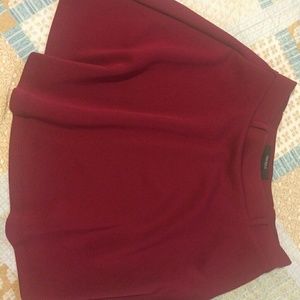 Forever 21 Red Mini Skater Skirt
